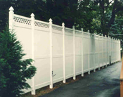 Vinyl Privacy Fence - 10 ft. tall